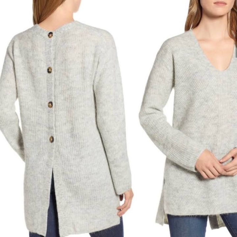NWOT Point Sur Button Back Sweater Size S